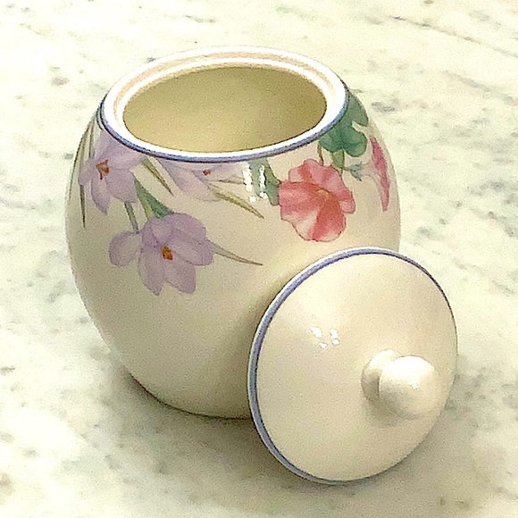 MIKASA SPRING LEGACY CREAMER & SUGAR BOWL & LID SET VINTAGE - Picture 10 of 11